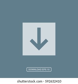 Down arrow icon vector