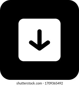 down arrow icon vector for any purposes