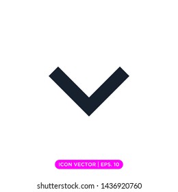 down arrow icon vector design template
