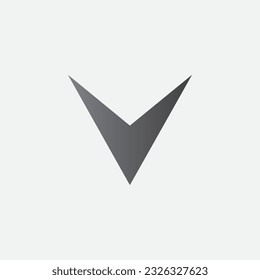 Down Arrow Icon Vector Editable Color