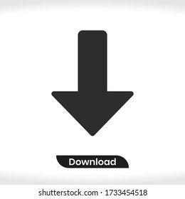 Down Arrow icon vector eps 10