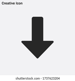Down Arrow icon vector eps 10