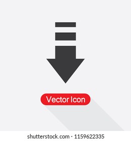 Down Arrow Icon Vector Illustration Eps10