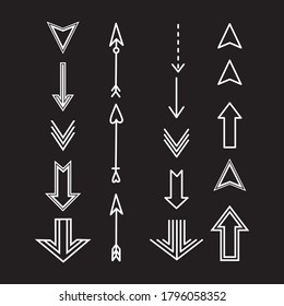 Up and down arrow icon vector, vector illustration