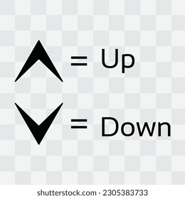 up down arrow icon vector illustration