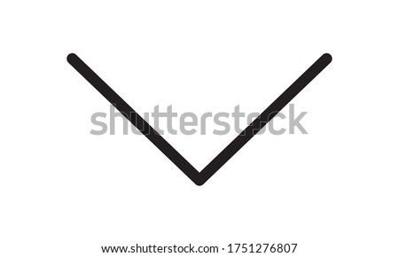 Down Arrow Icon vector image. Can be used for web and mobile apps.