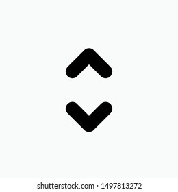 Up Down Arrow Icon - Vector, Sign and Symbol for Design, Presentation, Website or Apps Elements.