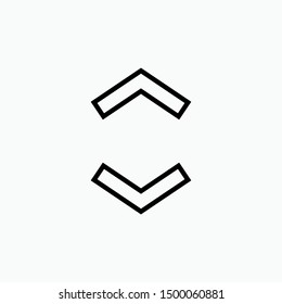 Up Down Arrow Icon - Vector, Sign and Symbol for Design, Presentation, Website or Apps Elements.