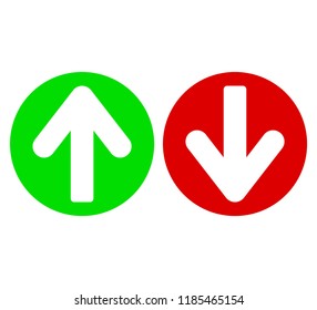 Up and down arrow icon vector transparent