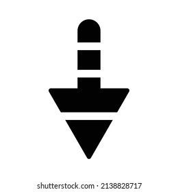 Down Arrow Icon.Arrow Icon in trendy flat style isolated. Arrow symbol for your web site design, logo, app, UI. Vector illustration