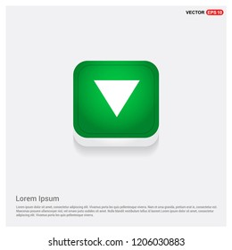 Down arrow iconGreen Web Button - Free vector icon
