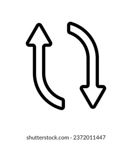 up and down arrow isolated white background