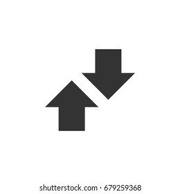 Up Down Arrow Logo Template Illustration Design. Vector EPS 10.