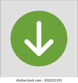 down arrow sign icon
