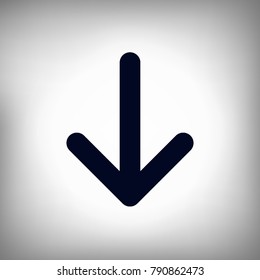 down arrow sign icon