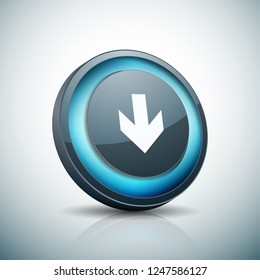 Down Arrow sign illustration