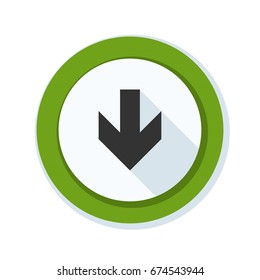 Down Arrow sign illustration