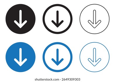 up and down arrow. up and down arrow solid and line icon set. vector illustration. eps file.