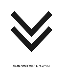 down arrow vector design template illustration
