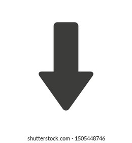 Down Arrow Vector Graphics Glyph Icon