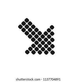 Down arrow vector icon