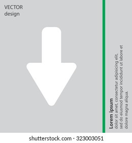 down Arrow vector icon