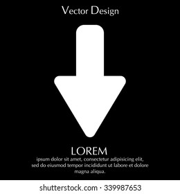 down Arrow vector icon