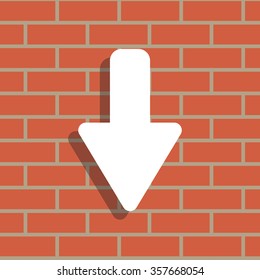 down Arrow vector icon