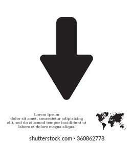 down Arrow vector icon