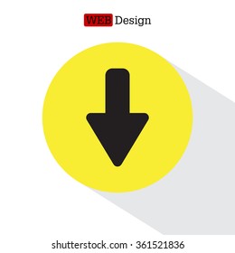 down Arrow vector icon