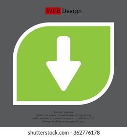 down Arrow vector icon