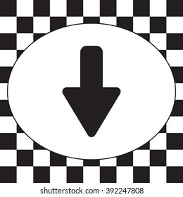 down Arrow vector icon