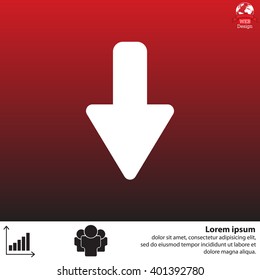 down Arrow vector icon