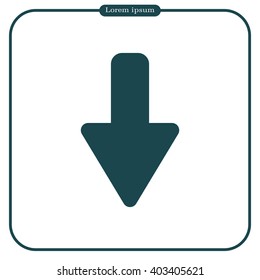 down Arrow vector icon