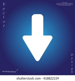 down Arrow vector icon