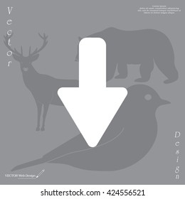 down Arrow vector icon
