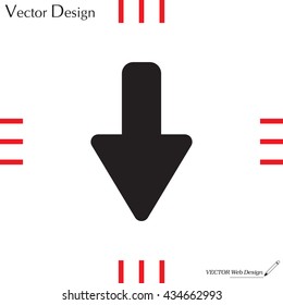 down Arrow vector icon