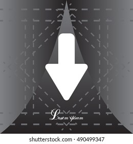 down Arrow vector icon