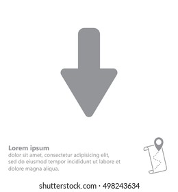 down Arrow vector icon