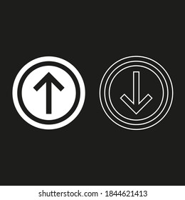 Up and down arrows icon