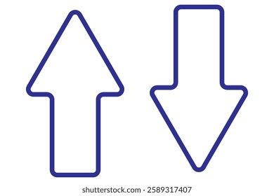 Up and down arrows icon