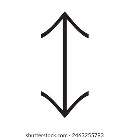 up and down arrows icon vector