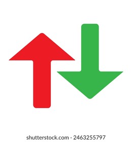 up and down arrows icon vector