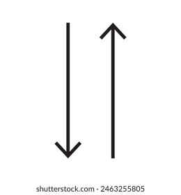 up and down arrows icon vector