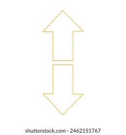 up and down arrows icon vector. Up and down arrow flat style. Vector illustration icon isolated on white background. up and down arrow. eps10.