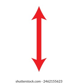 up and down arrows icon vector. up and down arrow. arrow. eps10.