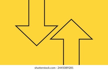 up and down arrows icon vector. Vector illustration. EPS 10