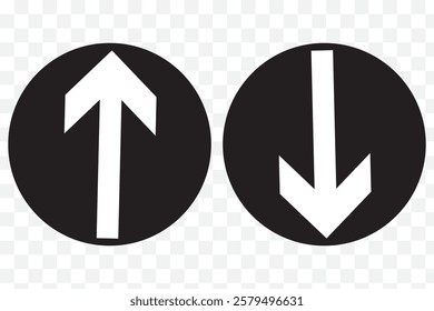 Up and Down Arrows icon. Vector illustration of a colorful Down and up arrows icon Design.