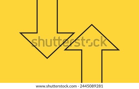 up and down arrows icon vector. Vector illustration. EPS 10