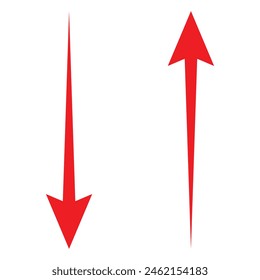 up and down arrows icon vector, up and down long arrows, up-down icon. A small two-way black direction symbol. vector arrow icon design. 